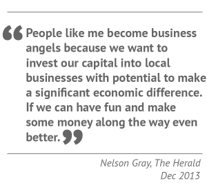 nelson gray business angel investor investment motivation why the herald